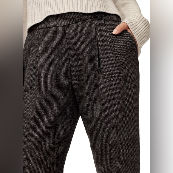 Aritzia Babaton Cohen Pant- Cropped Wool Blend Pleated Dress Pants - Picture 5 of 14